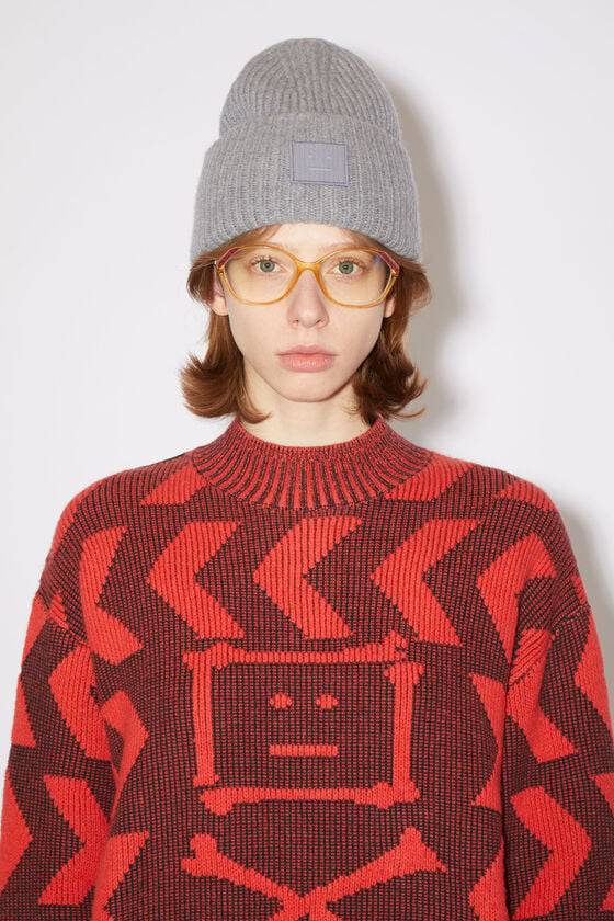 Acne Studios Rippstrick-Beanie Bis zu 50% Rabatt