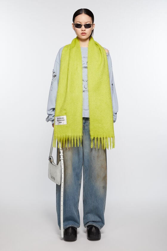 Acne Studios Fransen-Schal aus Alpaka Sonderangebot der Fabrik