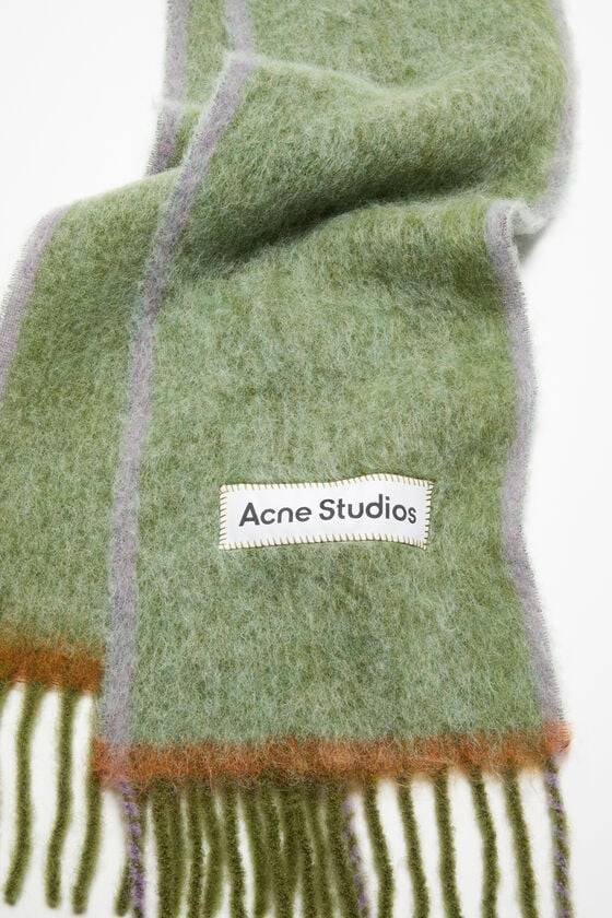 Acne Studios Woll-Mohair-Schal – Schmal Vierteljährliche Förderung