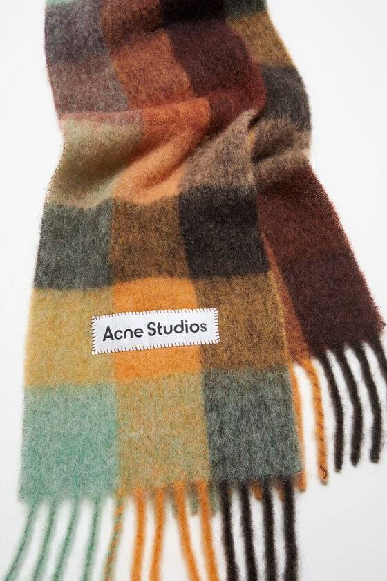 Acne Studios Karierter Schal aus Mohair Discount Store für neue Produkte