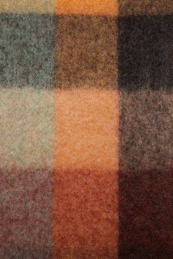 Acne Studios Karierter Schal aus Mohair Discount Store für neue Produkte