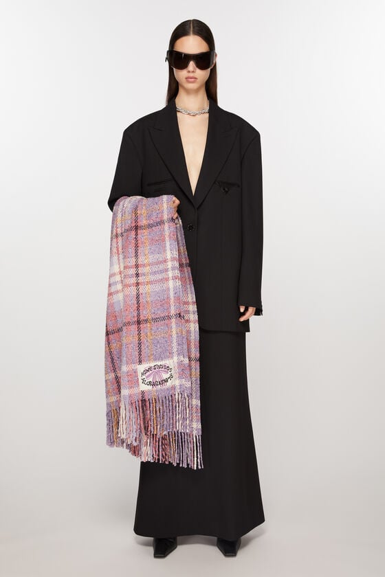 Acne Studios Karierter Oversized-Schal Riesige Rabatte