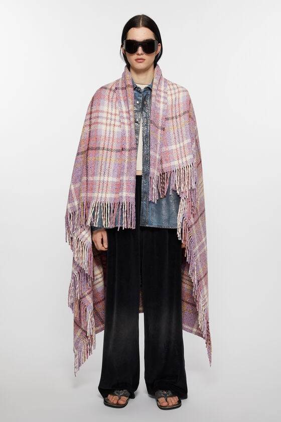 Acne Studios Karierter Oversized-Schal Riesige Rabatte