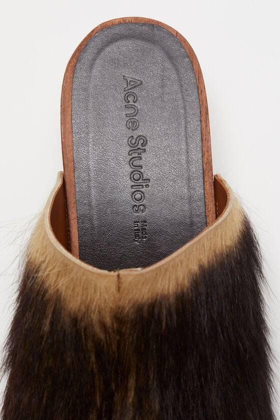 Acne Studios Haarige Holzclogs Kostenloser Versand international