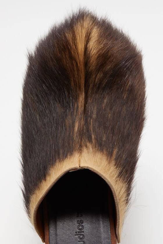 Acne Studios Haarige Holzclogs Kostenloser Versand international