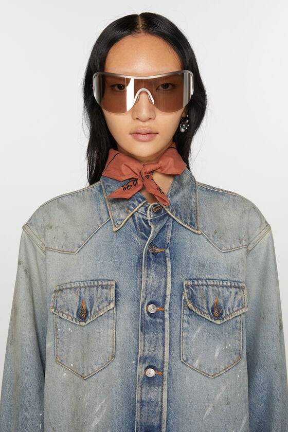 Acne Studios Leichter Schal mit Print Cyber Monday