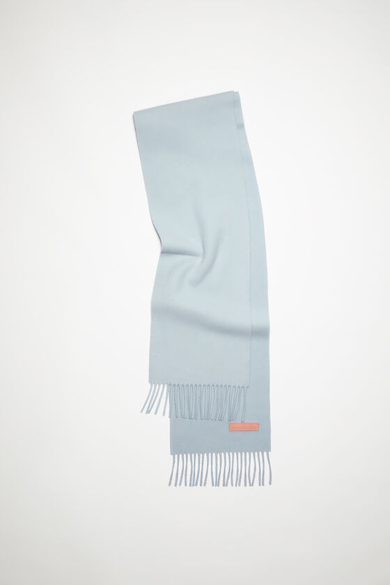 Acne Studios Wollschal mit Label in Rosa – Schmal Valentinstagsangebot