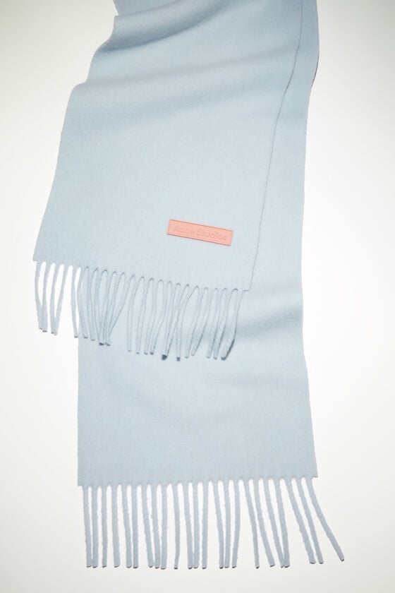 Acne Studios Wollschal mit Label in Rosa – Schmal Valentinstagsangebot