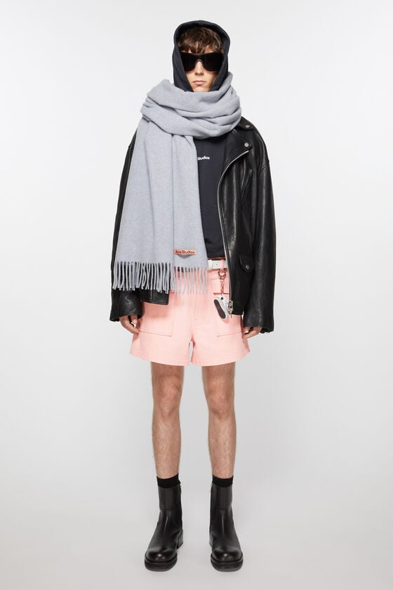 Acne Studios Oversized-Wollschal mit Fransen Jubiläumsangebot