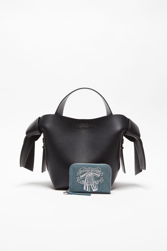 Acne Studios Portemonnaie aus Denim mit Reißverschluss Online Outlet