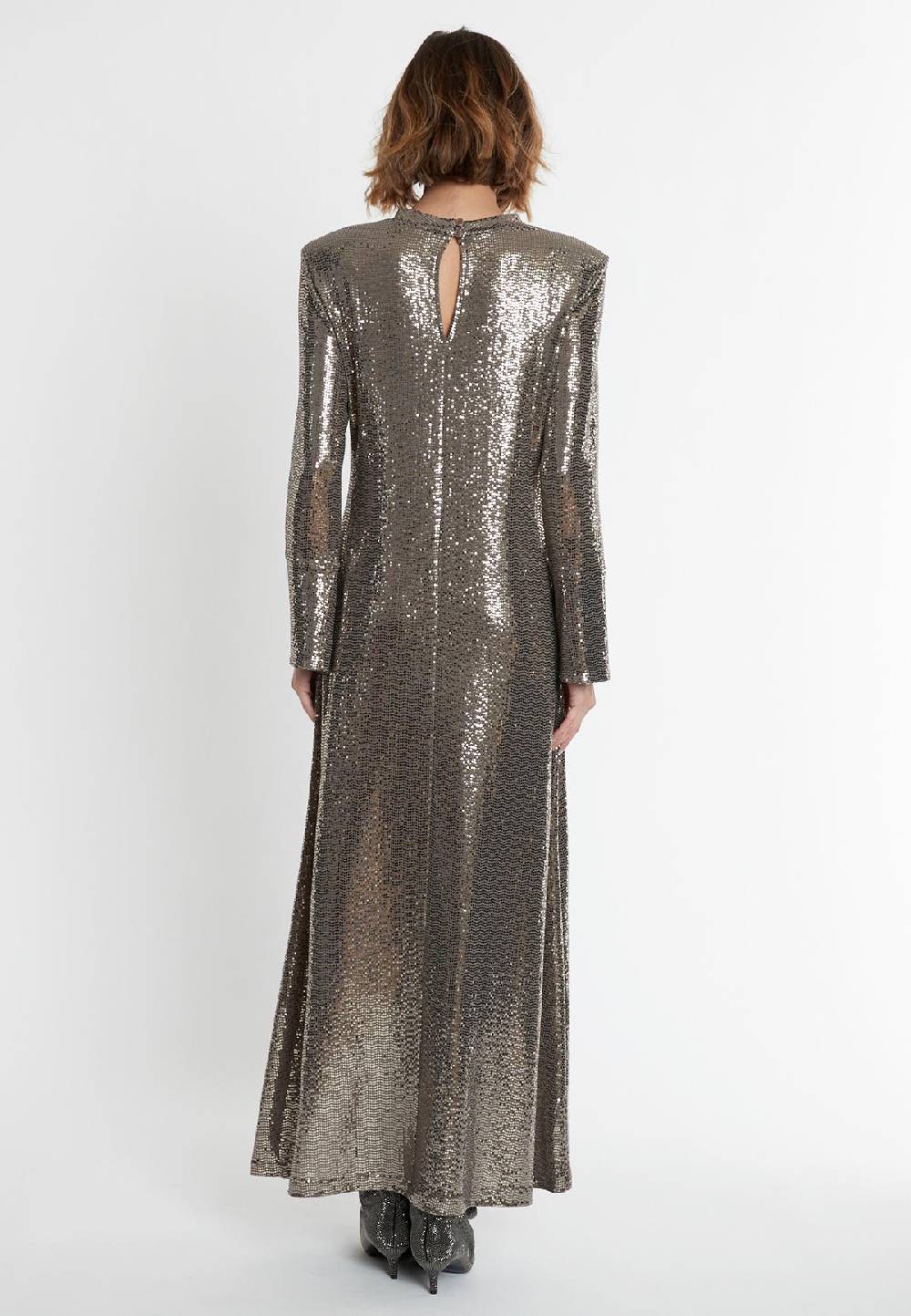 Ana Alcazar Pailletten Maxikleid Sagaty Tiefpreis