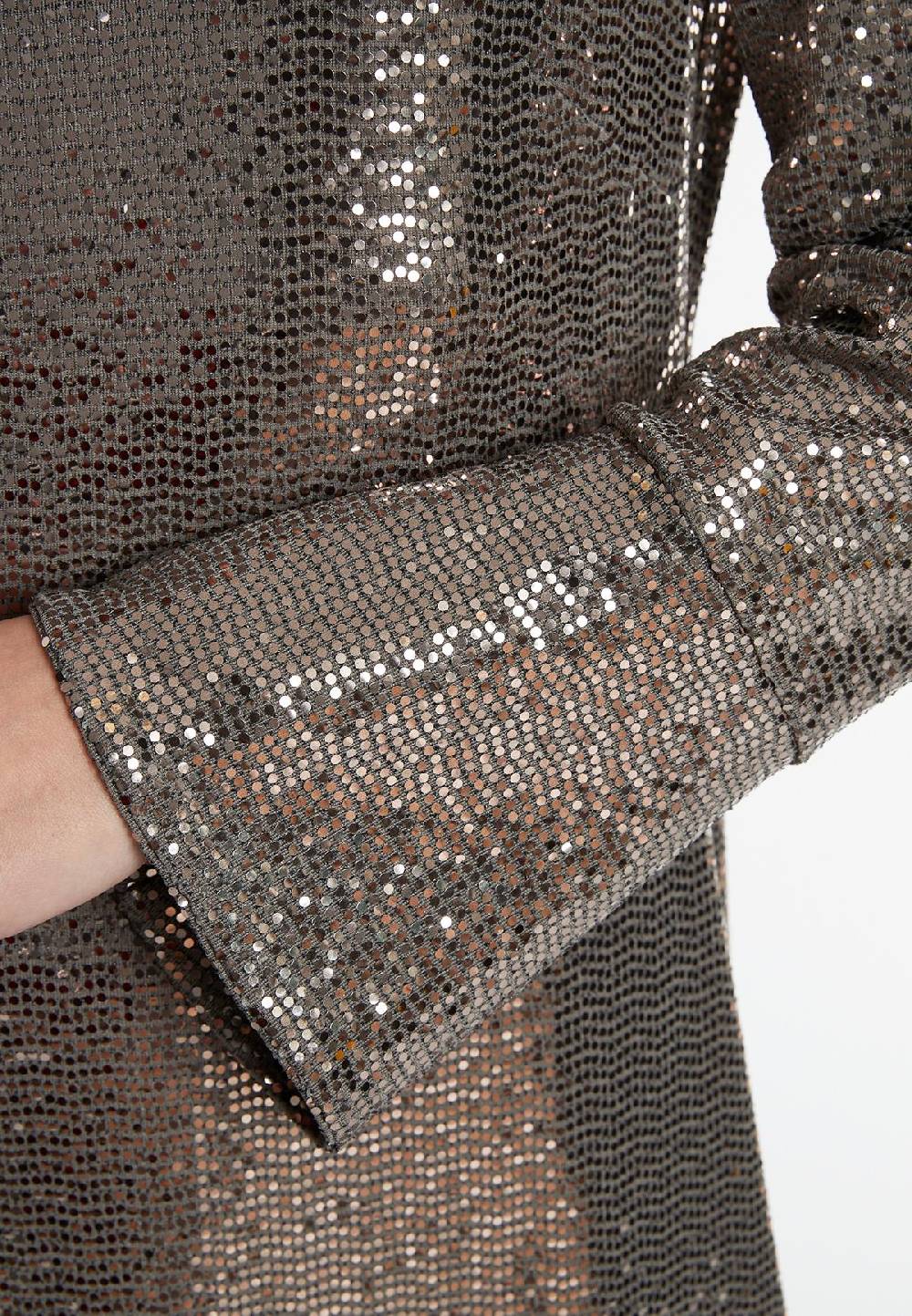 Ana Alcazar Pailletten Maxikleid Sagaty Tiefpreis