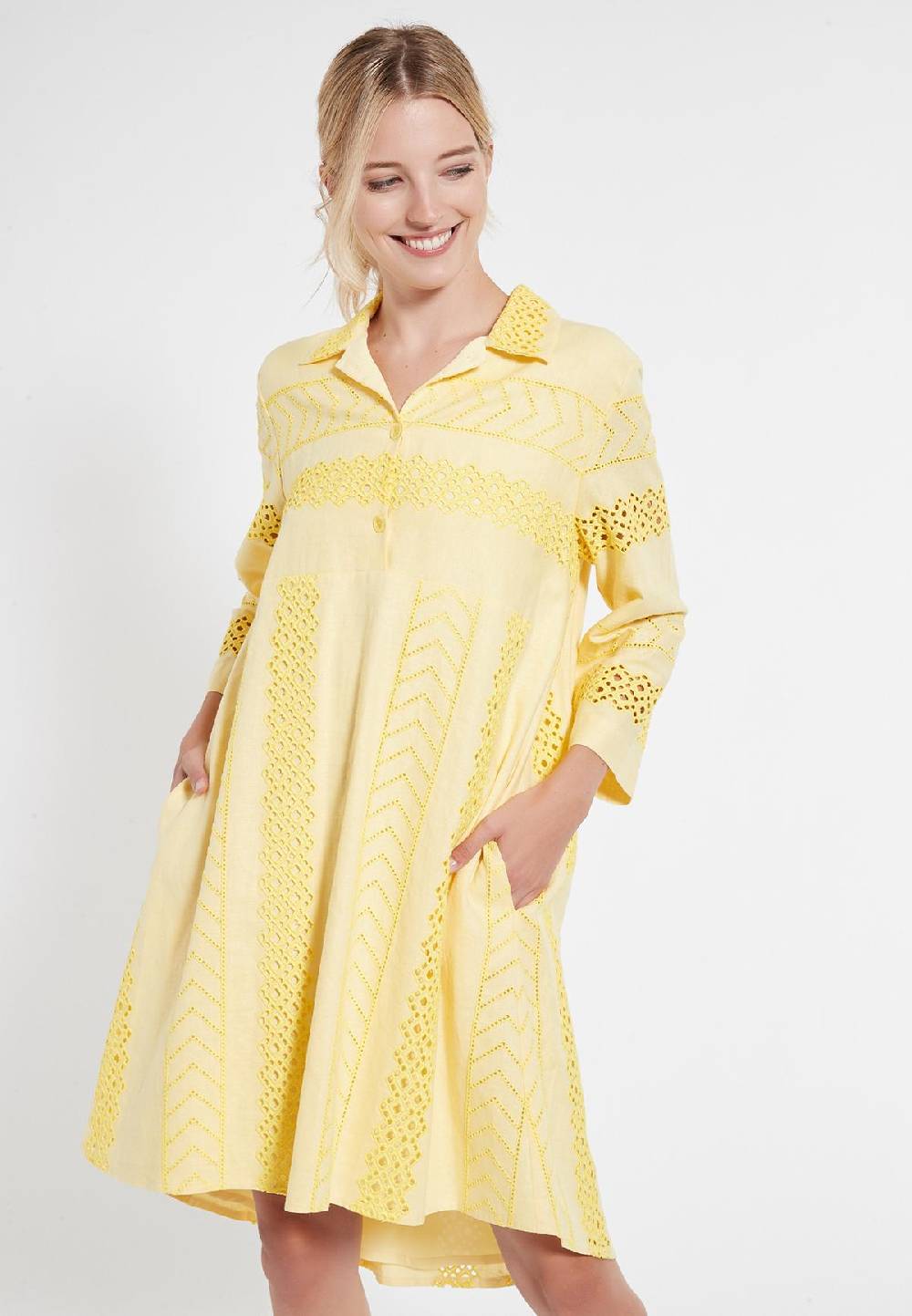 Ana Alcazar Schwingendes Kleid Cahli Begrenztes Angebot