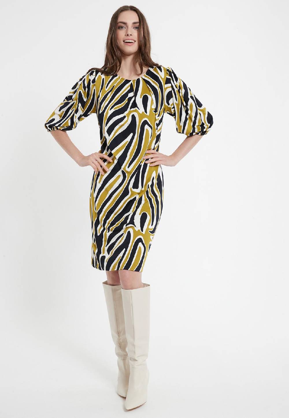 Ana Alcazar Kurzarmkleid Cedie Zeitlich begrenztes Angebot