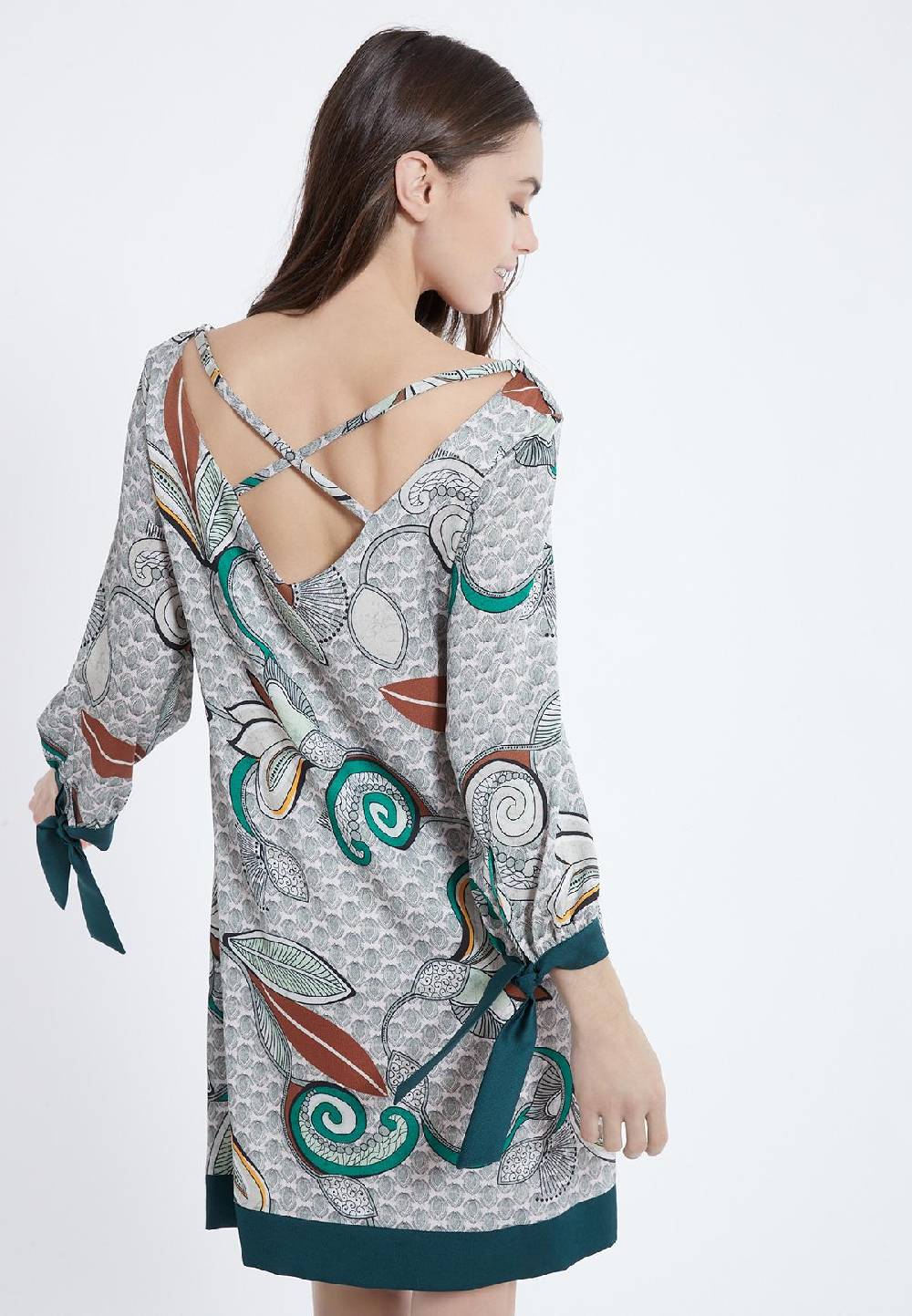 Ana Alcazar Ausschnitt Kleid Zesmy Black Friday