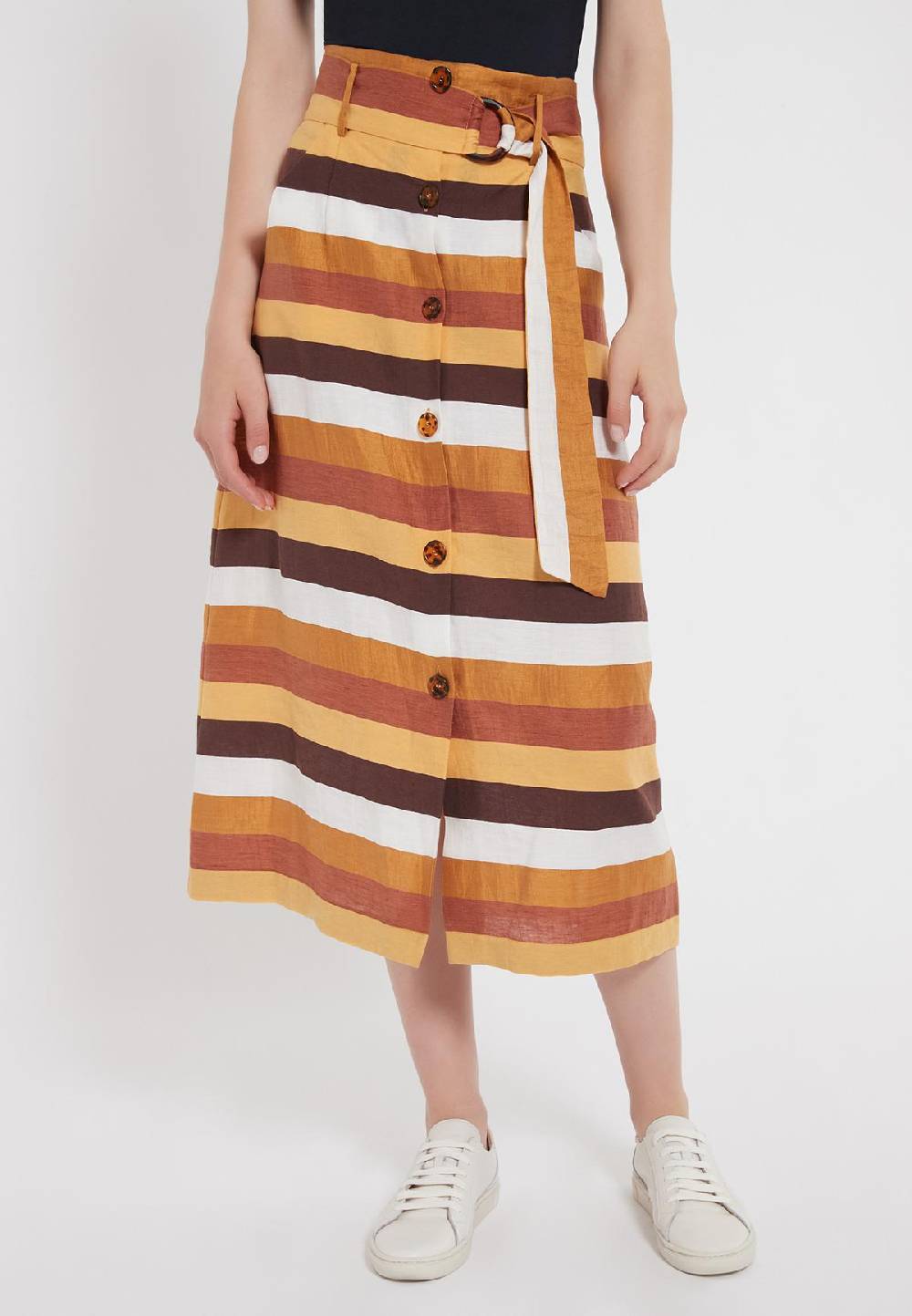 Ana Alcazar Baumwollmix Midi Rock Zenta Cyber Monday