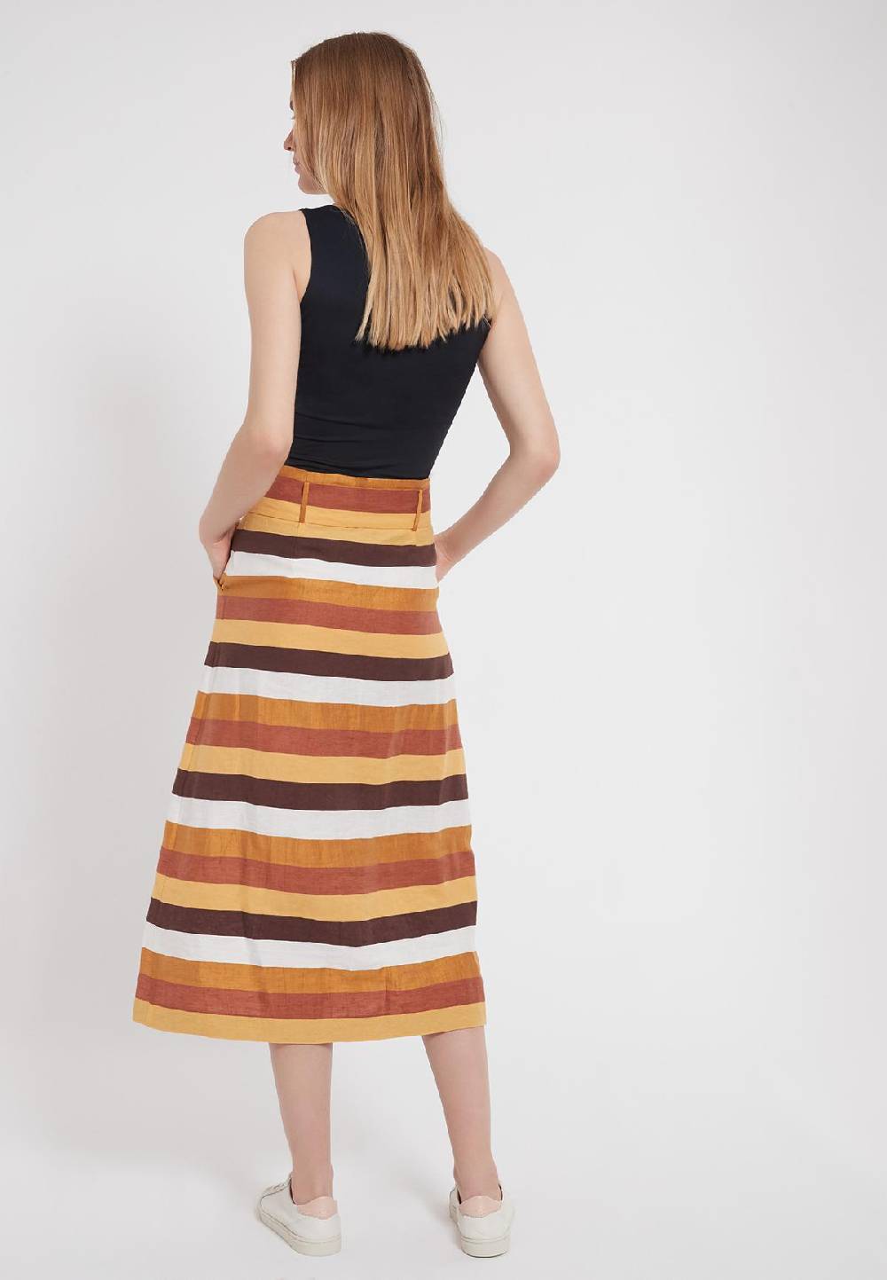 Ana Alcazar Baumwollmix Midi Rock Zenta Cyber Monday