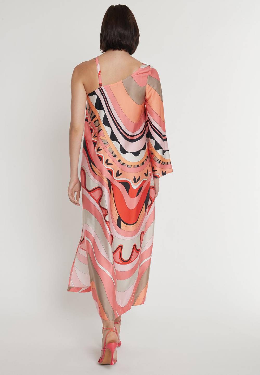 Ana Alcazar One-Shoulder Kleid Paosa Heißer Verkauf
