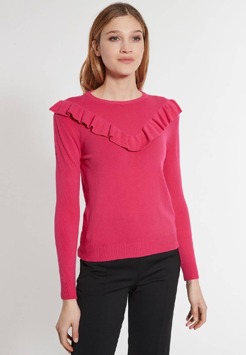 Ana Alcazar Rüschenpullover Ewassy Auslauf