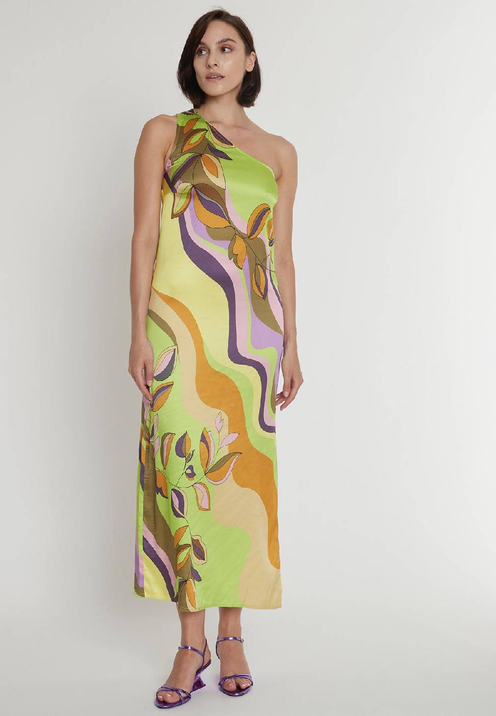 Ana Alcazar Asymmetrisches Kleid Peasi VIP-Rabatte