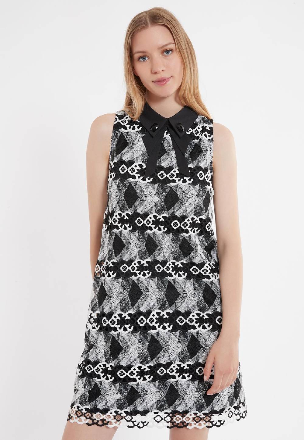 Ana Alcazar Kragen Kleid Zeby zollfrei