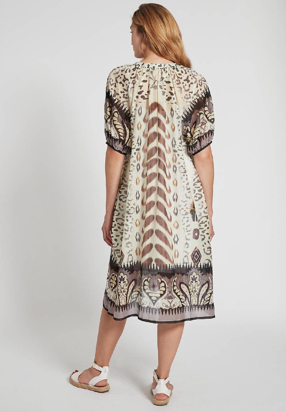 Ana Alcazar Midikleid Fara Neueste Mode