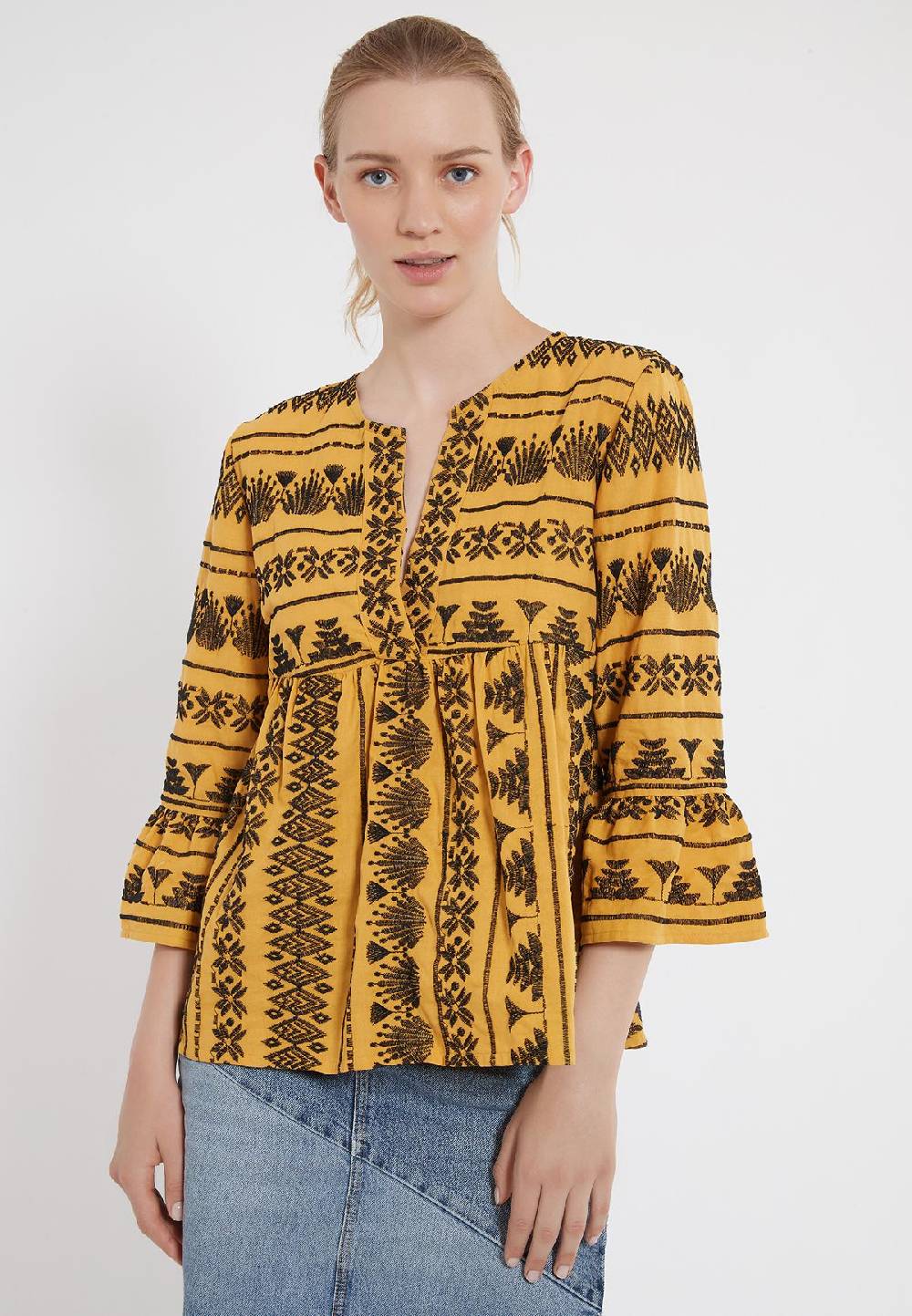 Ana Alcazar Bluse Baumwolle Zello Online Outlet