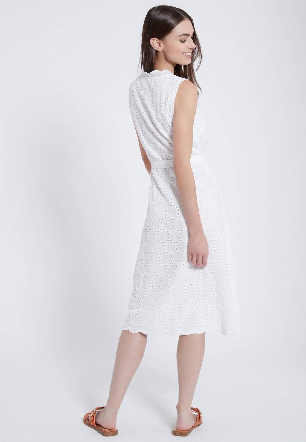 Ana Alcazar Baumwollkleid A-Linie Zekyl Zeitlich begrenztes Angebot