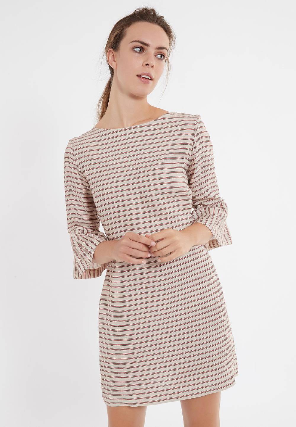 Ana Alcazar Volant Leinenkleid Zemos Blitzangebot