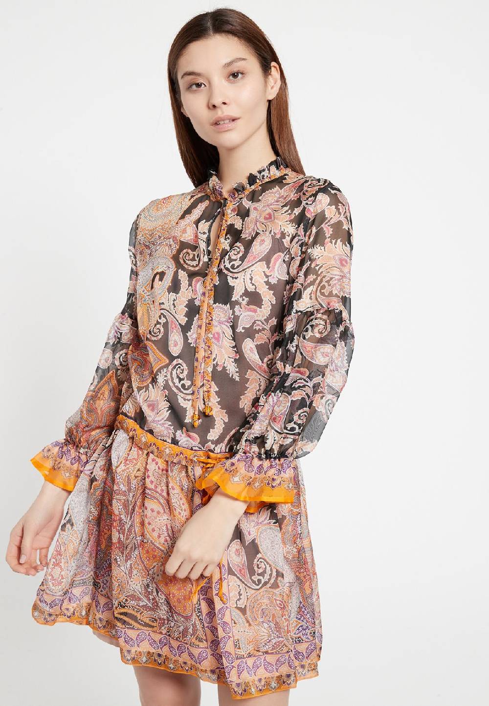 Ana Alcazar Boho Seidenkleid Zezoy Im Verkauf