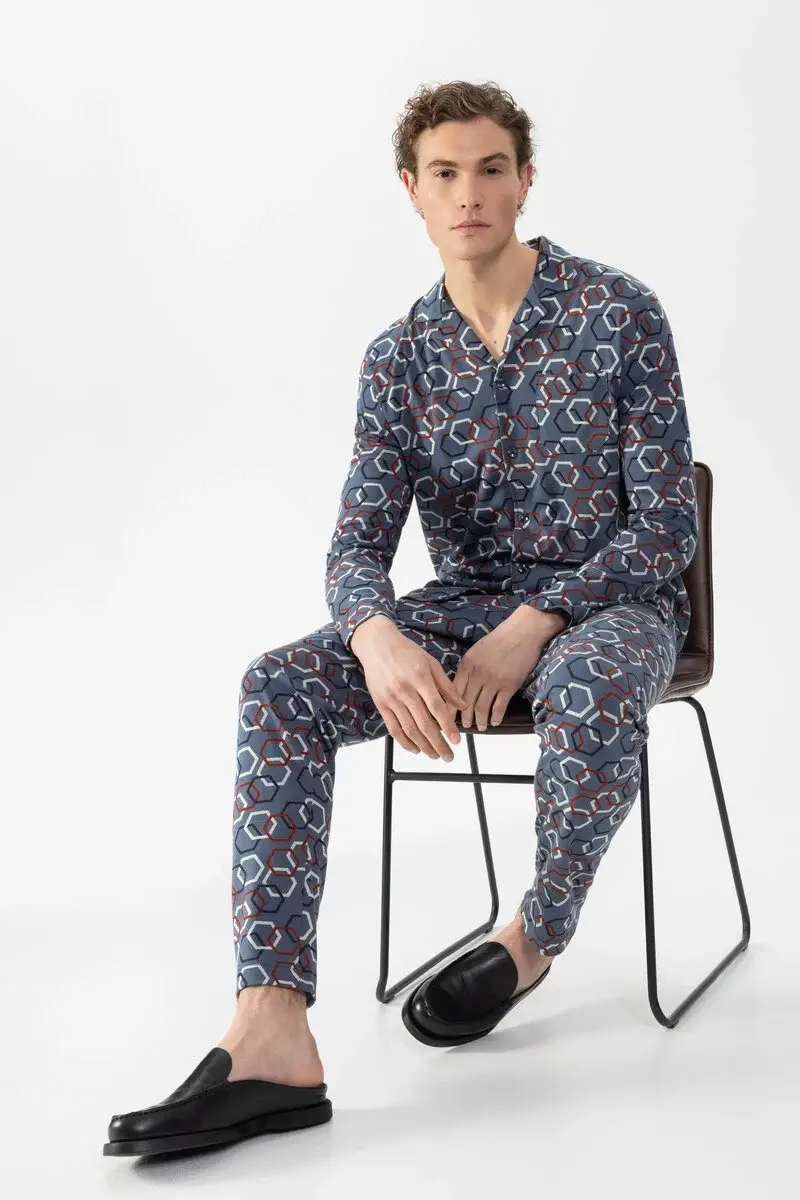 Merxx Langer Pyjama Serie Hexagon Mix JETZT KAUFEN