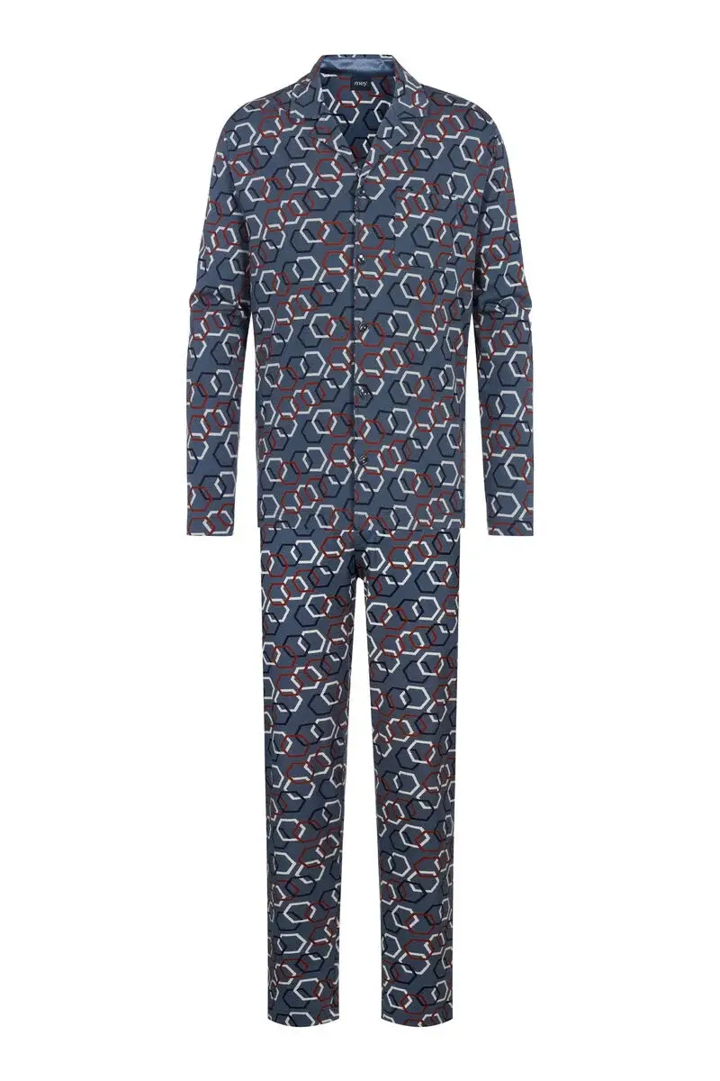 Merxx Langer Pyjama Serie Hexagon Mix JETZT KAUFEN