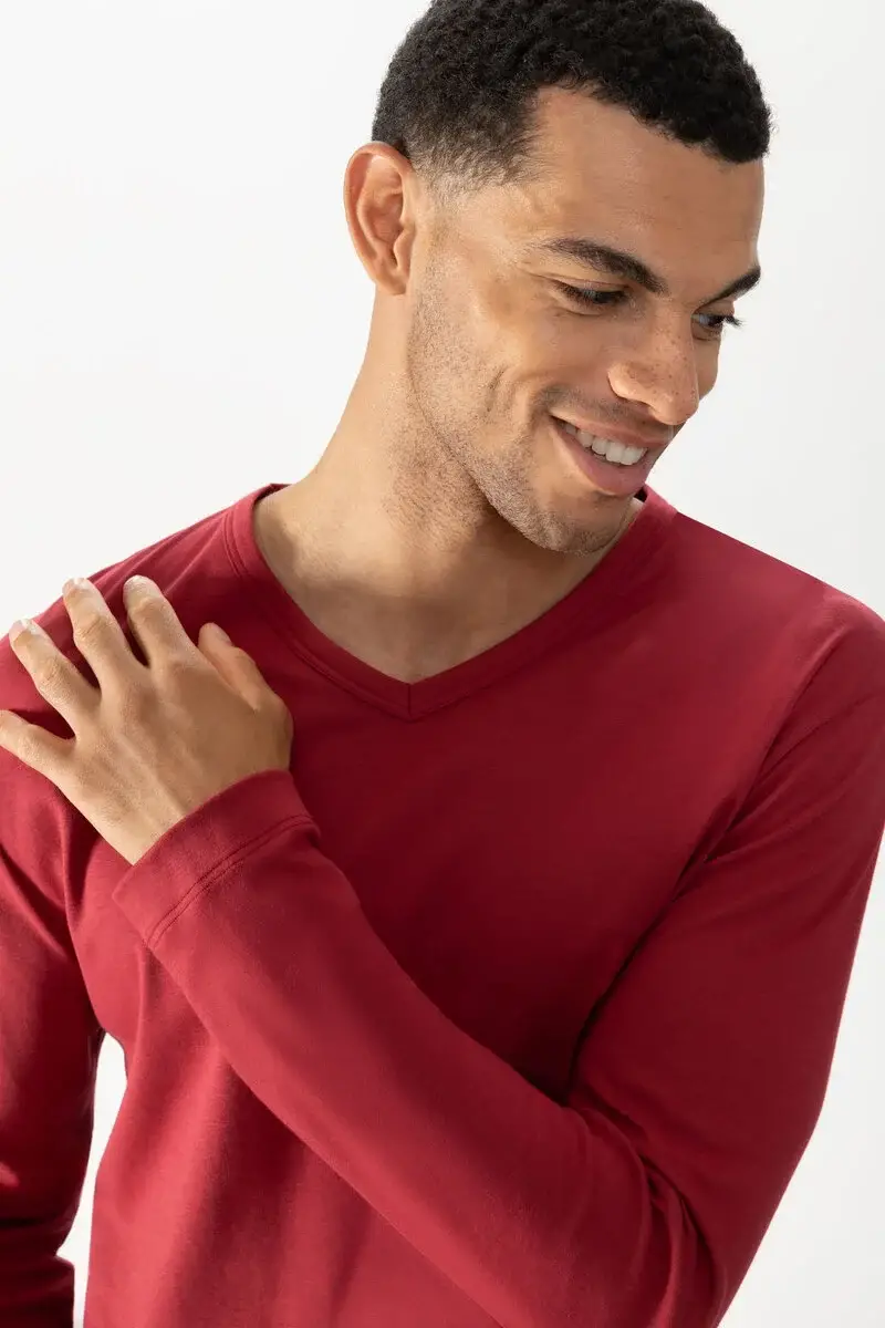 Merxx Langarm-T-Shirt Serie Solid Night Tägliche Deals