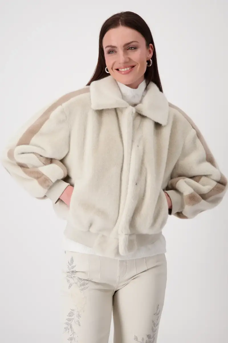 Monari Flauschige Jacke 2025