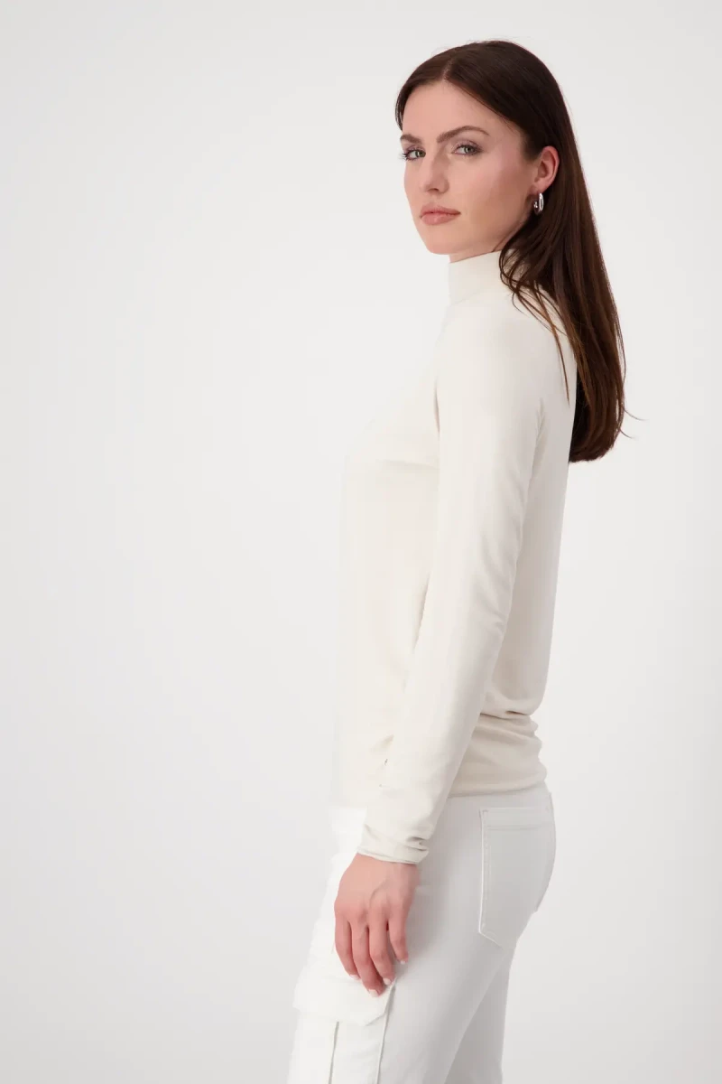 Monari Shirt mit toniger Pailletten-Blume Fabrikverkauf