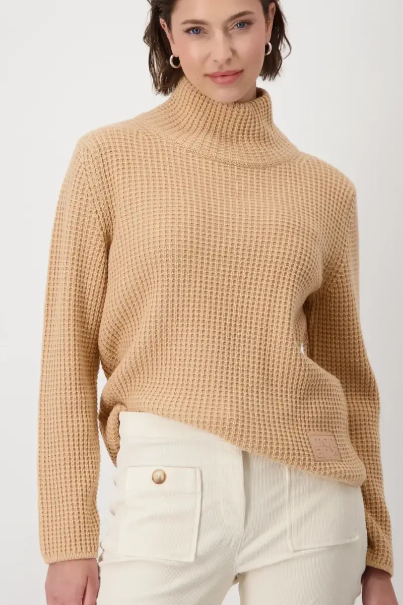 Monari Strickpullover mit Stehkragen Kostenloser Versand