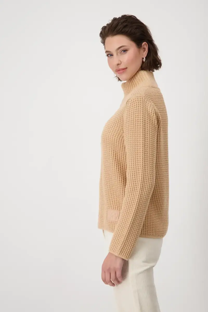 Monari Strickpullover mit Stehkragen Kostenloser Versand