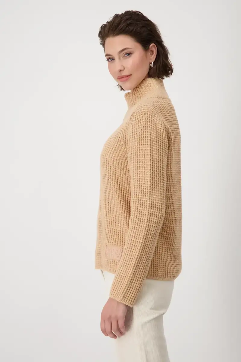 Monari Strickpullover mit Stehkragen Kostenloser Versand