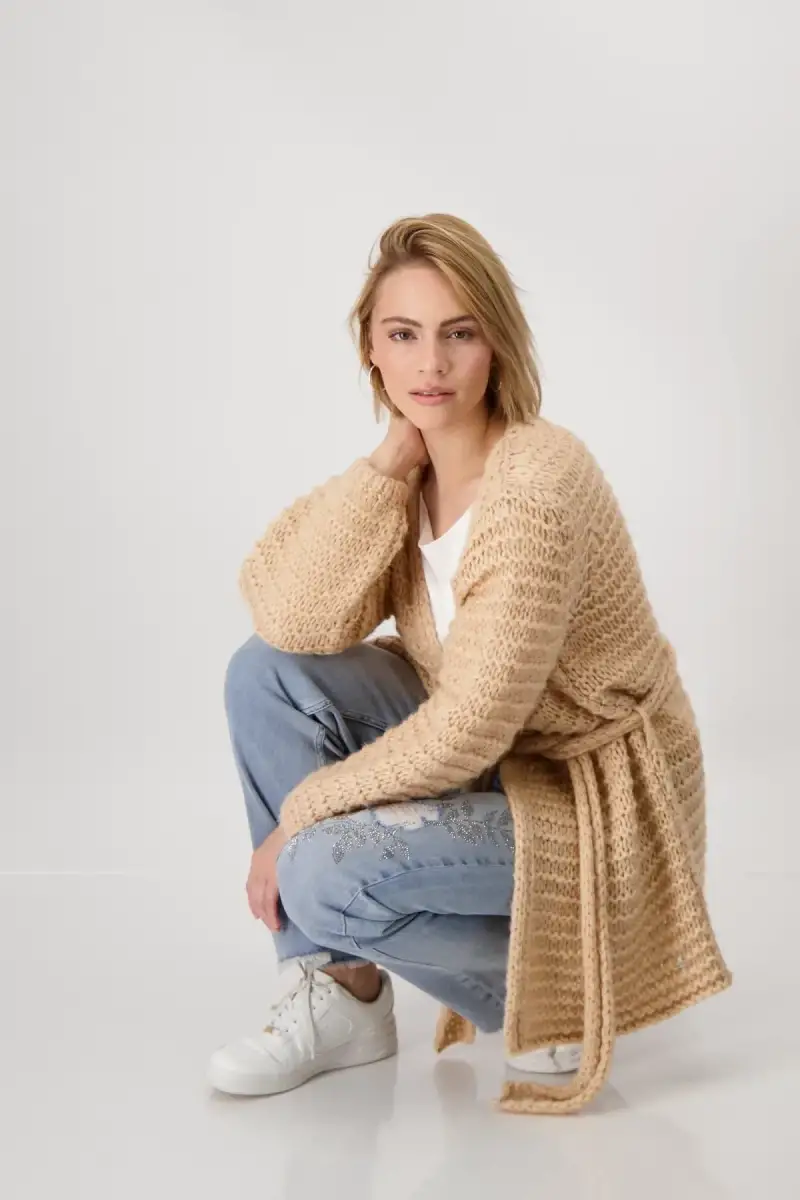 Monari Locker gestrickte Strickjacke Fabrik Onlineshop