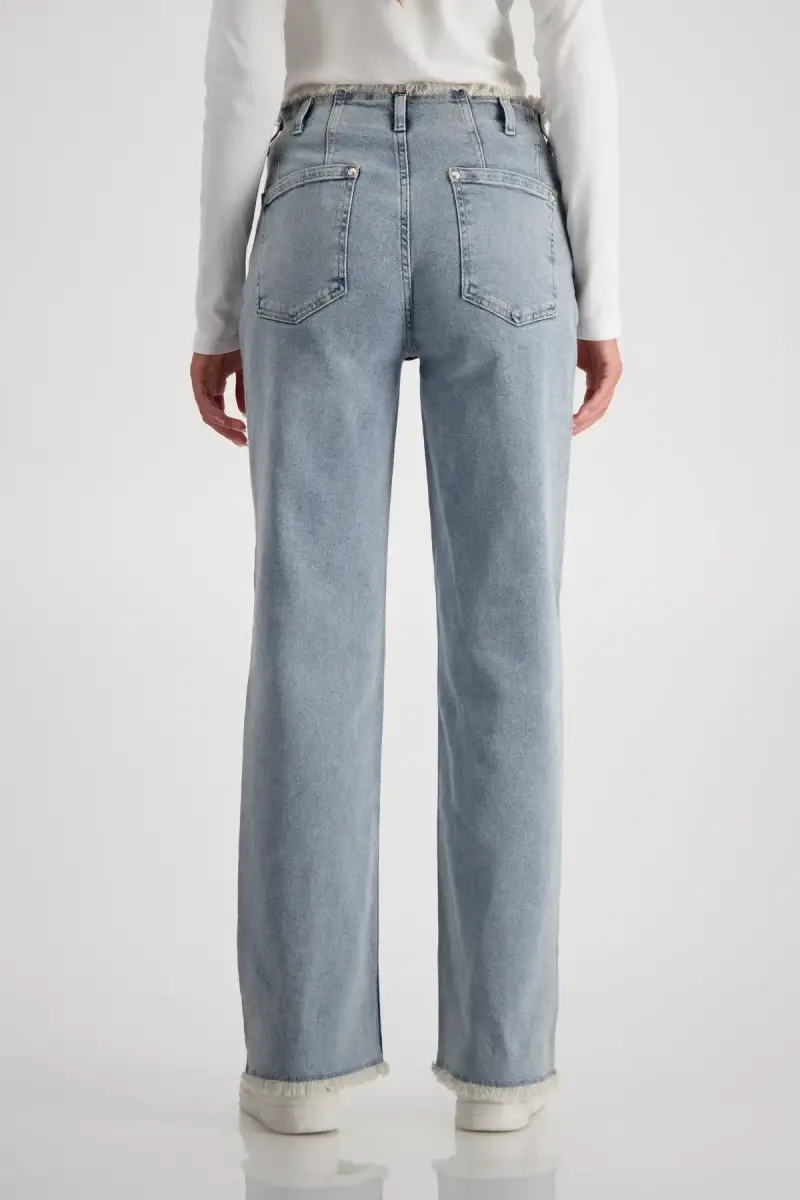 Monari Wide Leg Jeans mit Schmuck Rabatt