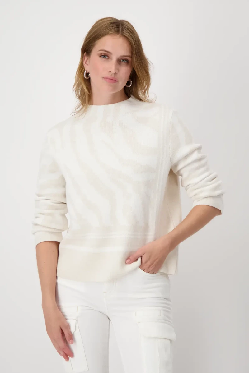 Monari Pullover mit Tigermuster Versandkostenfrei