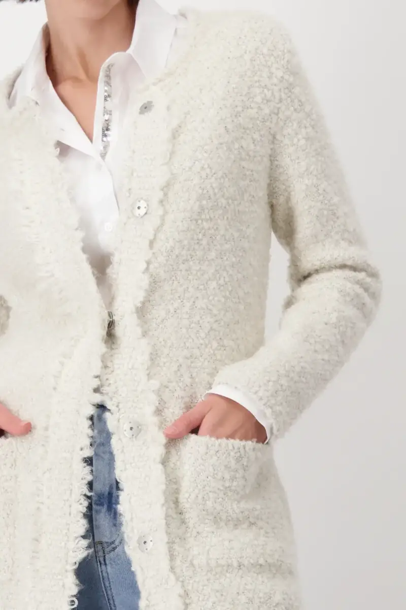 Monari Strickmantel mit Lurex Preisnachlass