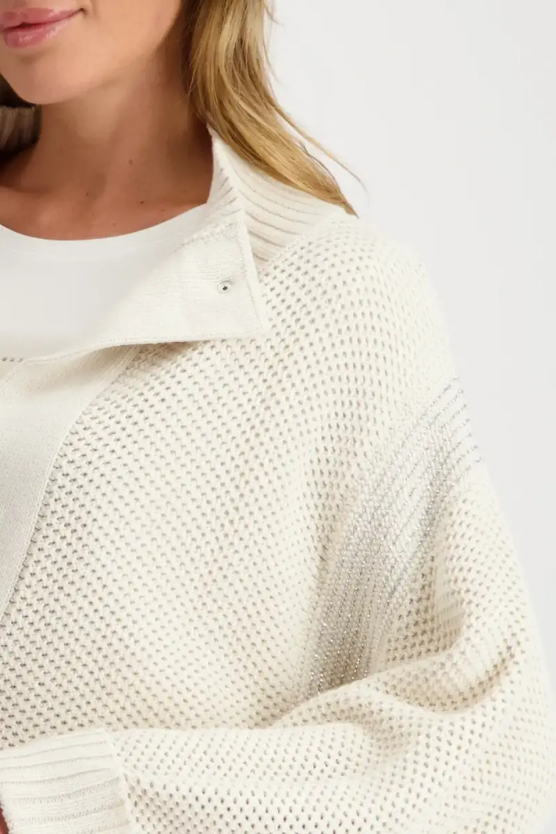 Monari Strickjacke mit Wabenmuster Jubiläumsangebot