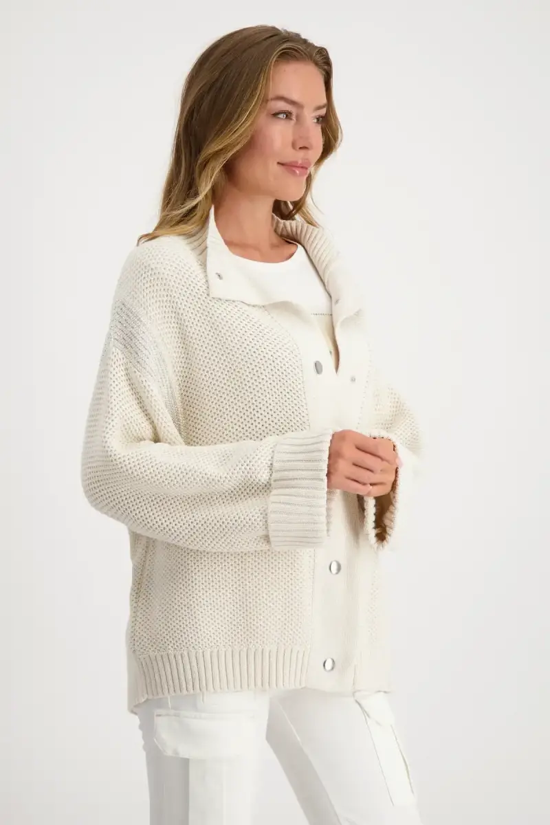 Monari Strickjacke mit Wabenmuster Jubiläumsangebot