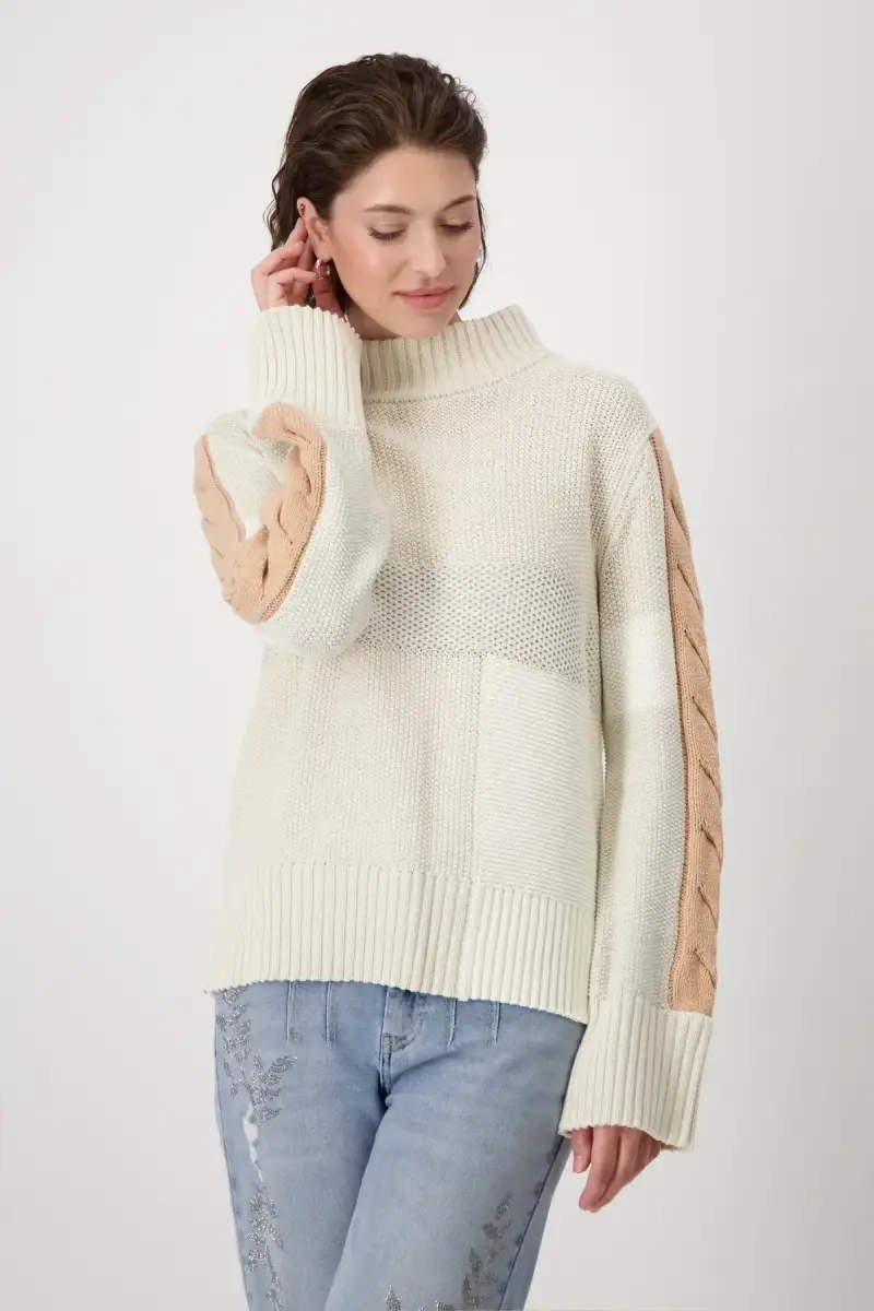 Monari Pullover Colorblocking Heißer Verkauf