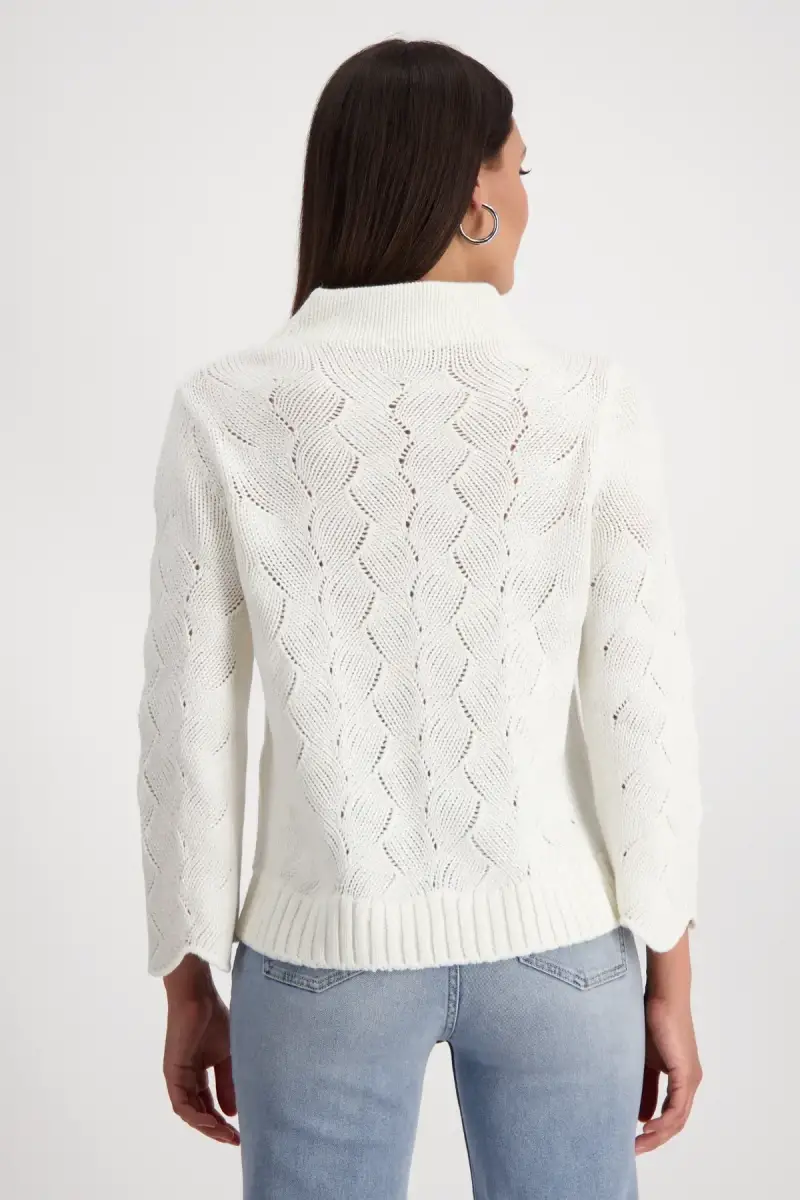 Monari Pullover mit Zopfmuster Top Angebot