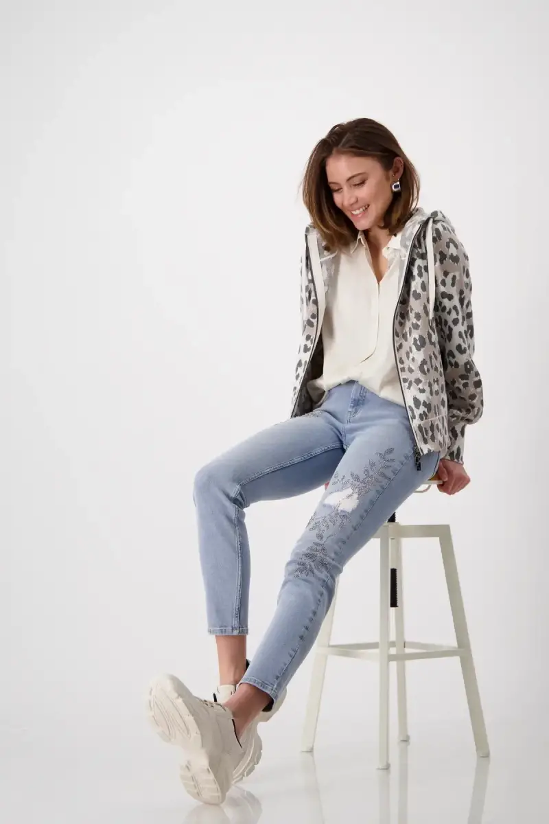 Monari Strickjacke mit Leomuster Zeitlich begrenztes Angebot