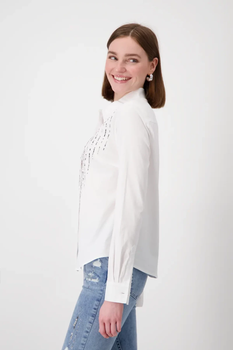 Monari Hemdbluse mit Strasssteine Kauf eins, bekomm eins gratis