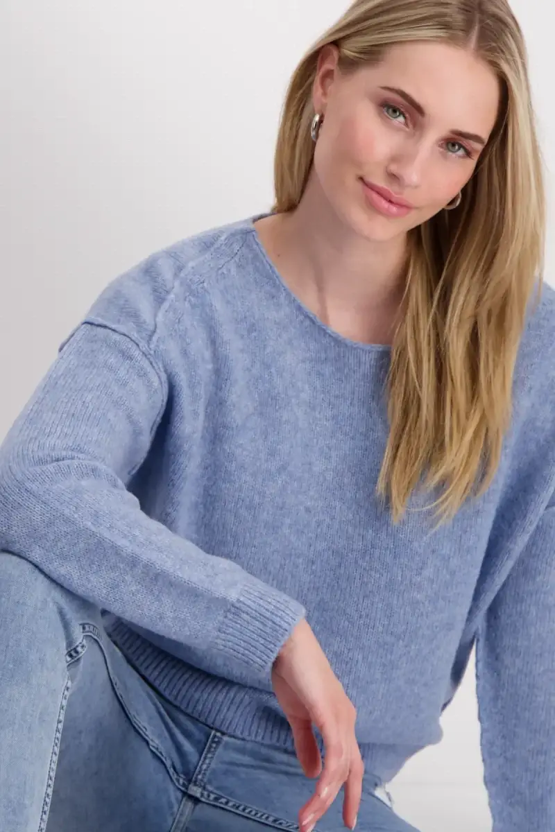 Monari Strickpullover mit Außennähten Tägliche Deals