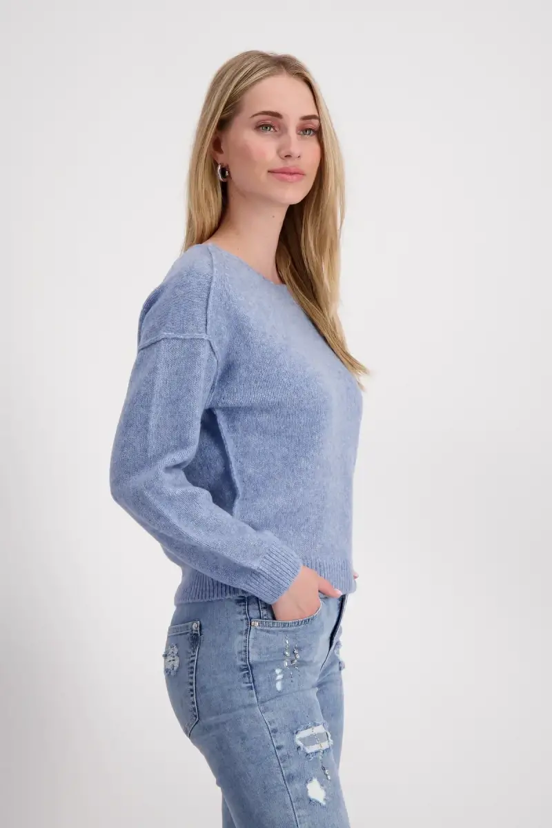 Monari Strickpullover mit Außennähten Tägliche Deals